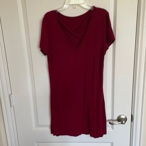 Red tshirt dress